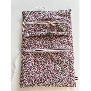 Pochette à bijoux de voyage - Liberty rose