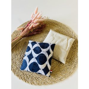 Bouillotte sèche déhoussable - Lavande & graines de lin bio - Galaxie Bleu/Blanc