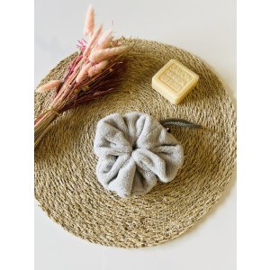 Fleur de douche  - Eponge de bambou Gris