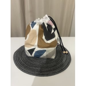 Sac de conservation alimentaire  - Géométrique Marron/Bleu/Noir