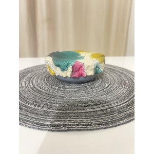 Charlotte alimentaire Taille bol - Fleurs Ginkgo Vert