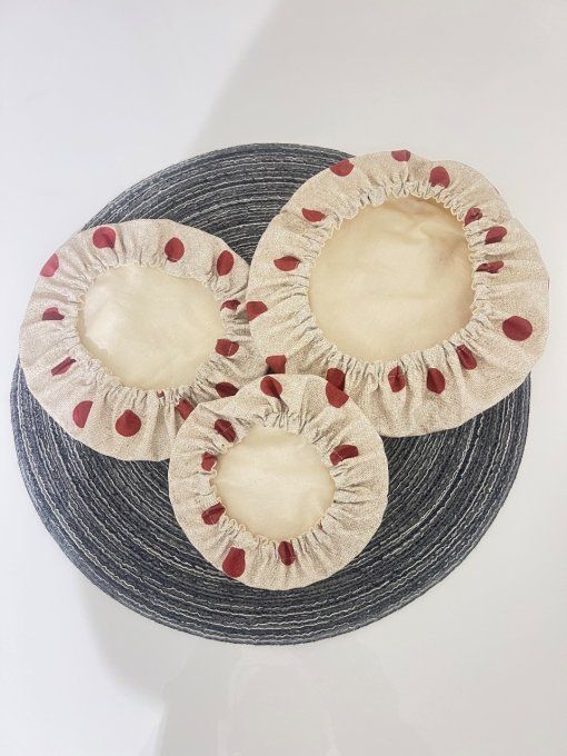 Lot de 3 charlottes alimentaire 
